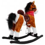 Hojdací koník Pony 74 cm - svetlo-hnedý